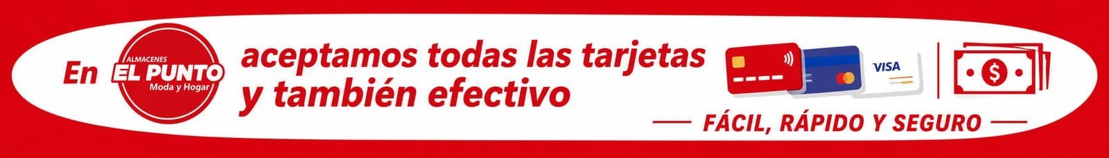 Compra con tarjeta en Almacenes El Punto