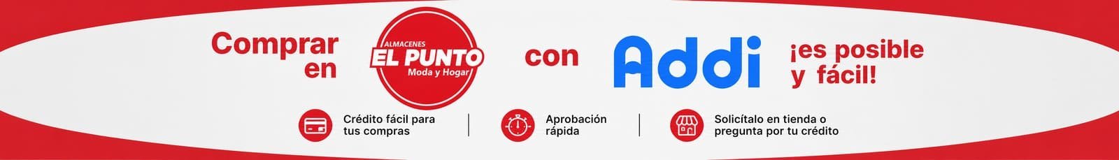 Paga con Addi en Almacenes El Punto