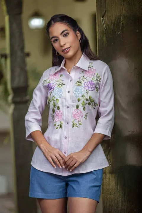 Blusa Petra de perfil