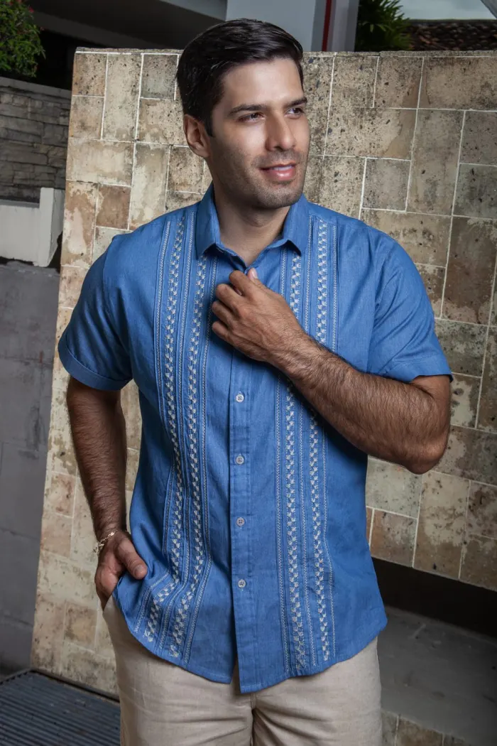 Camisa Artesanal de Lujo para Hombre 100% algodón